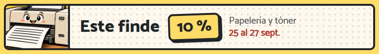 Este finde 10 %