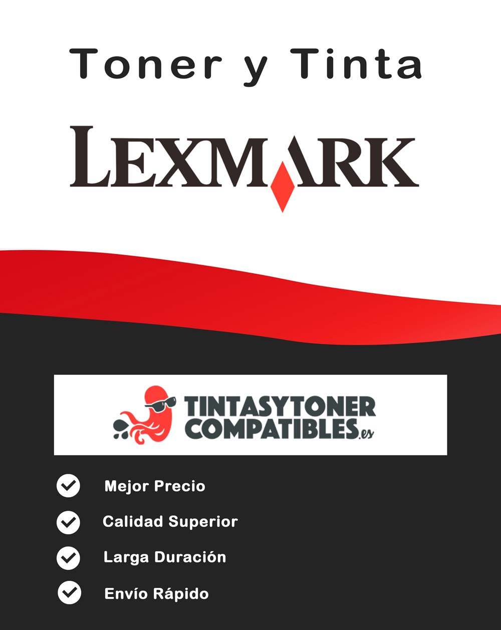 tinta compatible lexmark