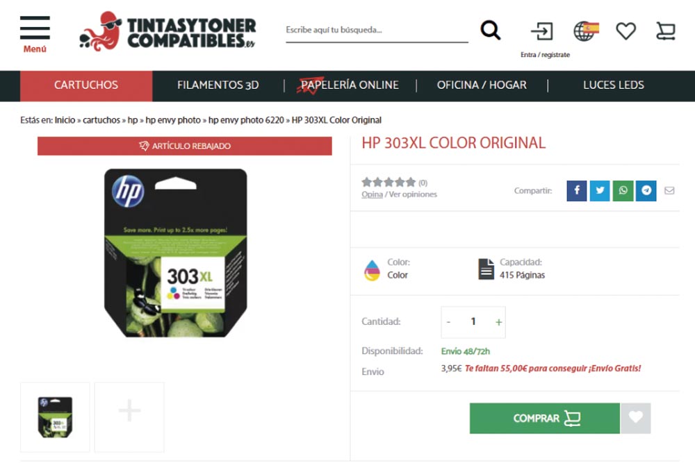 Comprar-cartucho-barato-HP-303