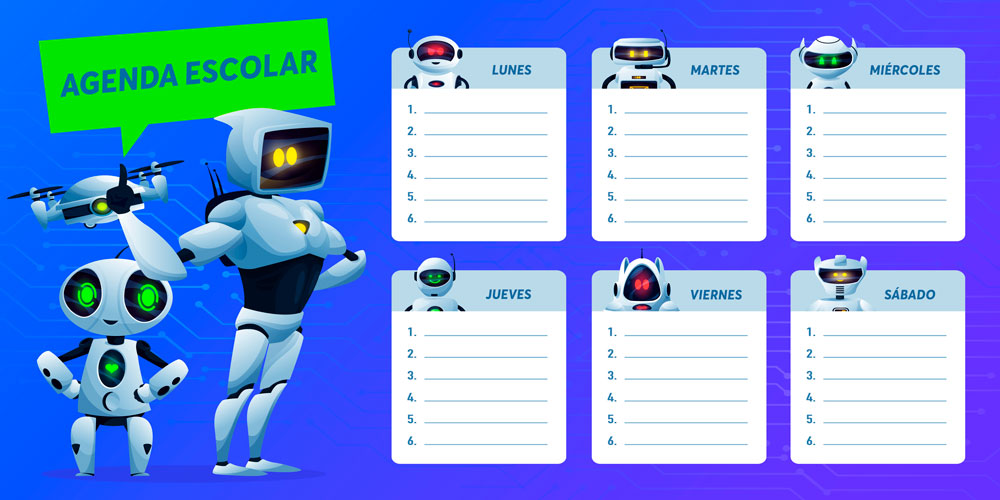 Agenda para imprimir escolar