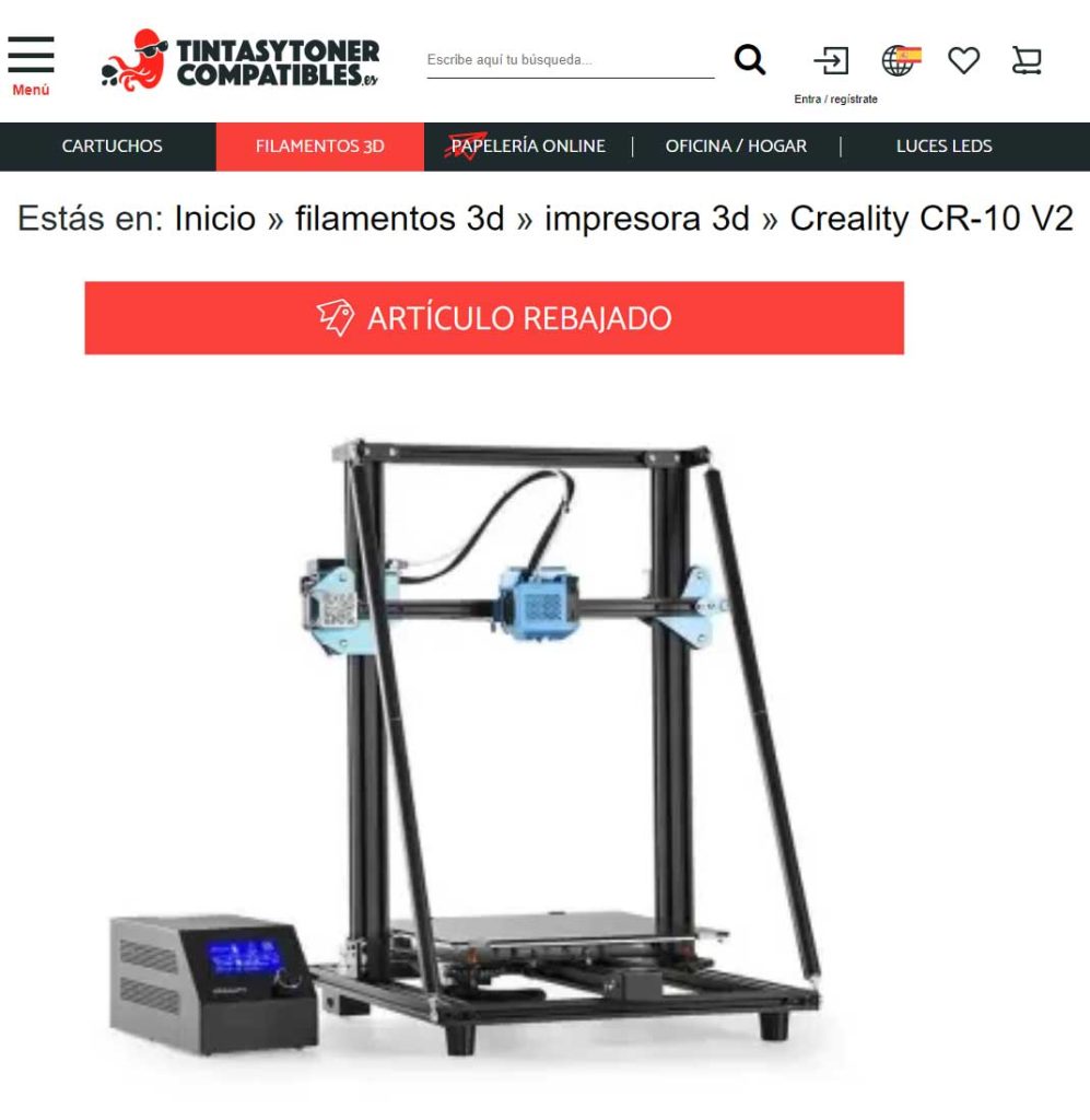 Creality CR-10 V2 (Impresoras Black Friday 2022)