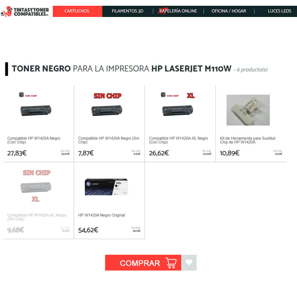 impresora hp laser hp laserjet m110w