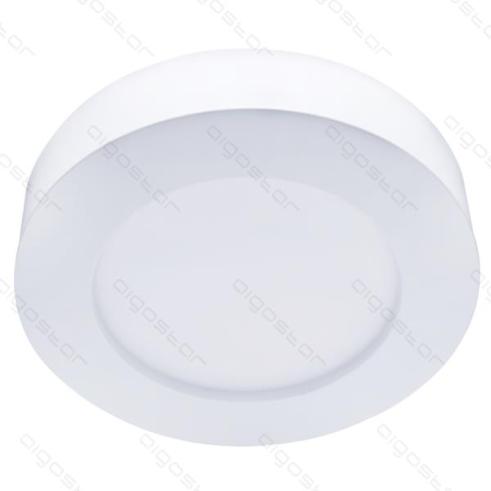 PLAFÓN LED CIRCULAR E6 SLIM / 18W LUZ NATURAL 4000K (D226*H34.5mm) MARCO BLANCO DE SUPERFICIE