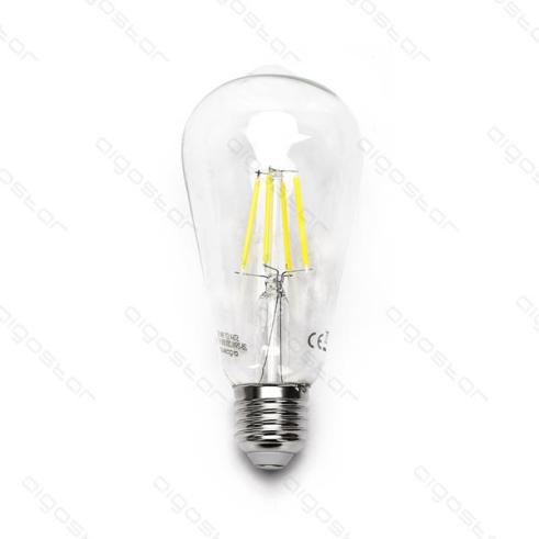 Bombilla de Filamento LED E27 ST64 4W Luz Fría 6500K