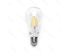 Bombilla de Filamento LED E27 ST64 8W Luz Cálida 2700K