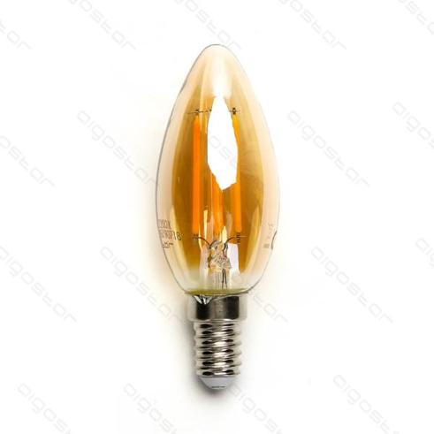 Bombilla de Filamento LED E14 C35 4W Luz Cálida 2200K