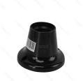 Portalámparas E27 de superficie recto negro