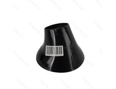 Portalámparas E27 de superficie base inclinada negro