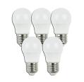Pack de 5 Bombillas LED A5 G45 / 4W E27 Luz Cálida 3000K