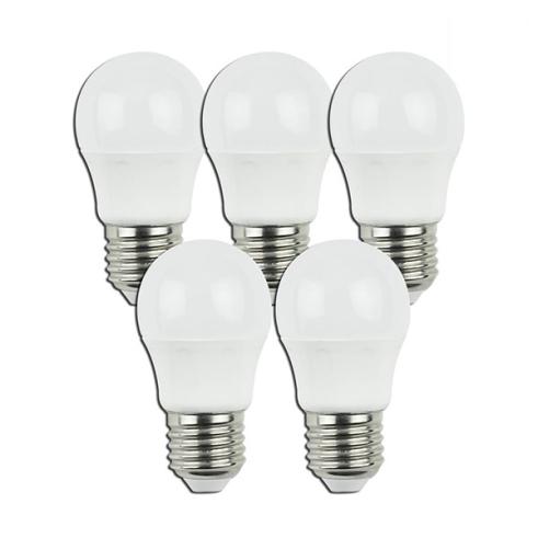 Pack de 5 Bombillas LED A5 G45 / 4W E27 Luz Cálida 3000K