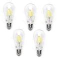 Pack 5 Bombillas de Filamento LED E27 ST64 8W Luz Fría 6500K