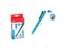 Marcador Fluorescente Retráctil Azul
