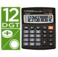 Calculadora Citizen Sobremesa SDC-812 Eco Eficiente Solar y Pilas 12 Dígitos