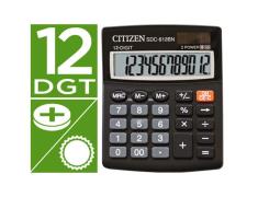 Calculadora Citizen Sobremesa SDC-812 Eco Eficiente Solar y Pilas 12 Dígitos