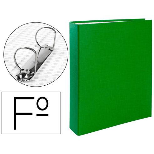 Carpeta de 2 Anillas 40mm de Plástico Verde