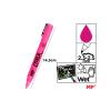 Marcador Tiza Líquida Rosa Limpieza en Húmedo