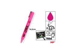 Marcador Tiza Líquida Rosa Limpieza en Húmedo