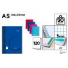 Cuaderno Cervantes Espiral A5 de Cuadrícula 5x5mm Tapa Dura de 120 Hojas 90g