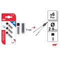 Minas para Compás 17mm 6u MP
