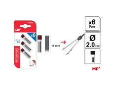 Minas para Compás 17mm 6u MP