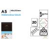 Block de Dibujo para Acuarela y Témperas 20 Hojas 300g/m² A5