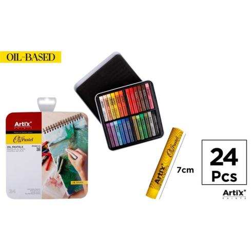 Set de Pinturas Pastel al Óleo 24 Colores