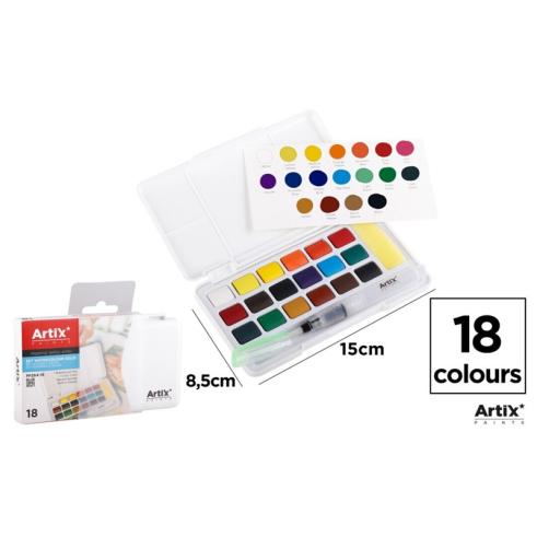 Pintura Acuarela Sólida 18 Colores