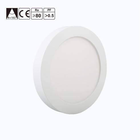 PLAFÓN LED CIRCULAR E6 SLIM / 20W LUZ NATURAL 4000K (D246.5*H34.5mm) MARCO BLANCO DE SUPERFICIE