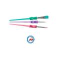Pincel Infantil Fácil Agarre 3u (Azul Turquesa/Morado/Rosa)