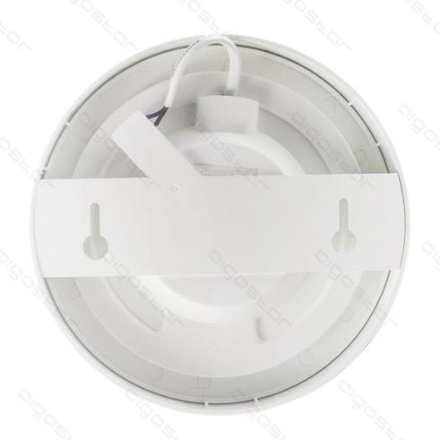 PLAFÓN LED CIRCULAR E6 SLIM / 18W LUZ CÁLIDA 3000K (D226*H34.5mm) MARCO BLANCO DE SUPERFICIE