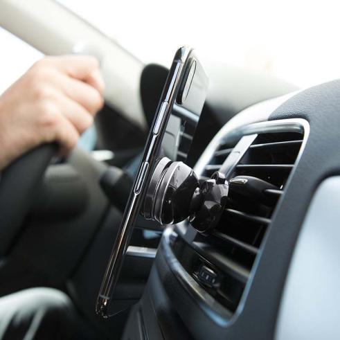 Soporte Magnético Direccionable Azul de Móvil para Coche