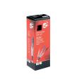 5* BOLIGRAFO RETRACTIL TRAZO 0.3 MM. ROJO