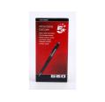 5* BOLIGRAFO RETRACTIL TRAZO 0.5 MM. NEGRO