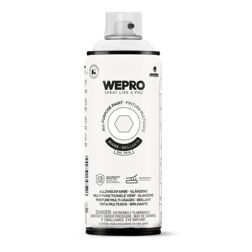 Spray MTN WEPRO Solvent Brillante BLANCO IGLÚ - RAL 9016