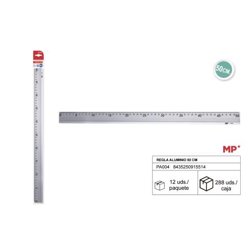 REGLA DE ALUMINIO 50CM MP