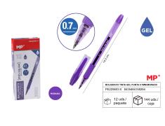 BOLIGRAFO TINTA GEL PUNTA 0.7mm MORADO MP