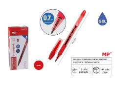 BOLIGRAFO TINTA GEL PUNTA 0.7mm ROJO MP