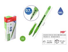 BOLIGRAFO TINTA GEL PUNTA 0.7mm VERDE CLARO MP