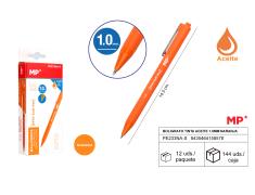 BOLIGRAFO TINTA ACEITE 1.0mm NARANJA MP