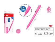 BOLIGRAFO TINTA ACEITE 1.0mm ROSA MP