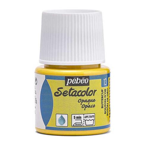 Pintura Pébéo Setacolor Opaco Botón de Oro 45 ml