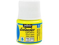 Pintura Pébéo Setacolor Tejidos Claros Amarillo Fluor 45 ml
