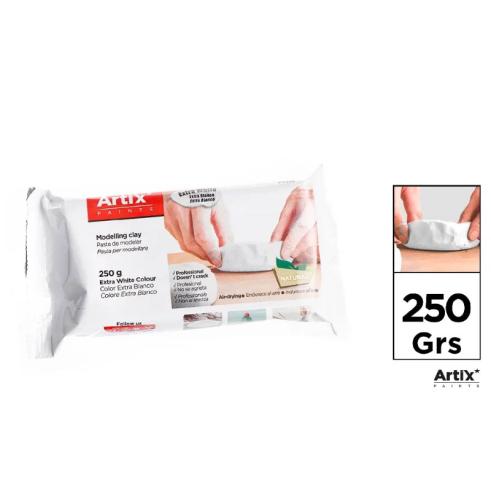 Arcilla Natural Endurecible 250 g Extra Blanco