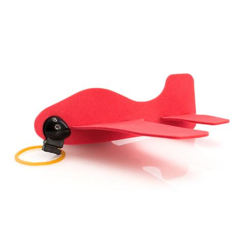 Avioneta de Goma Eva Roja