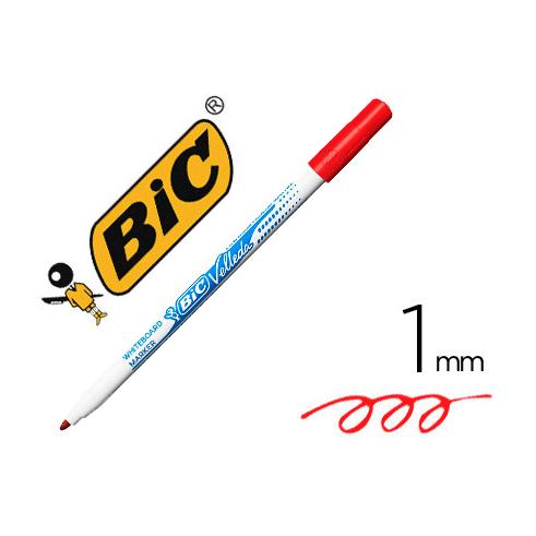 BIC ROTULADOR VELLEDA FINO PARA PIZARRA 1mm ROJO