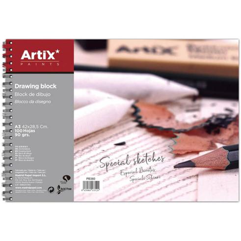Bloc de Dibujo A3 100 Hojas 90g