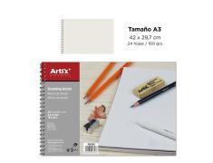 Bloc de Dibujo A3 24 Hojas 160g