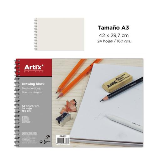 Bloc de Dibujo A3 24 Hojas 160g