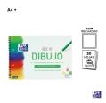 Block de Dibujo A4+ 20H Recuadro 130 G/M² Oxford