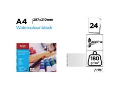 Block de Dibujo para Acuarelas 24 Hojas 180g/m² A4